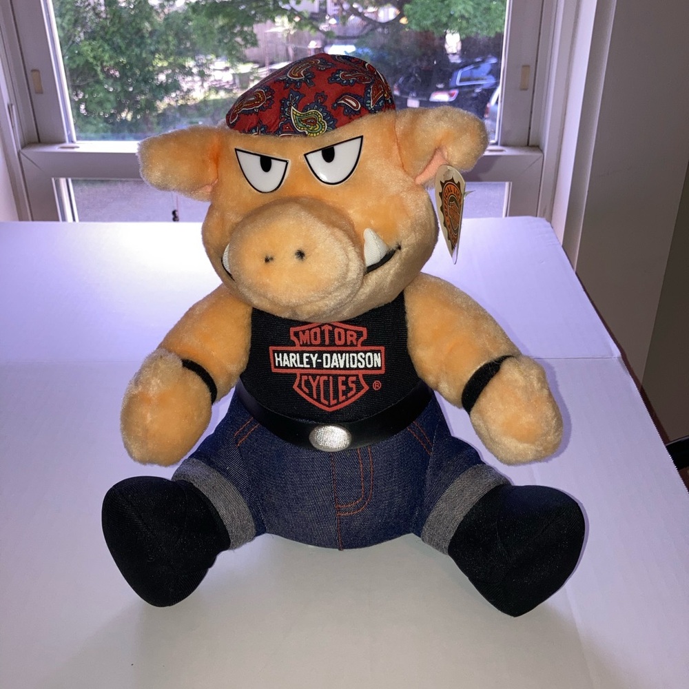 Harley-Davidson pig plush